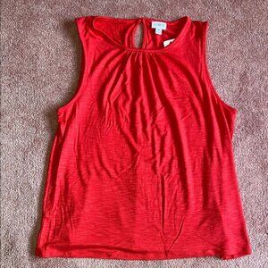 J. Crew Red Sleeveless Tank Top